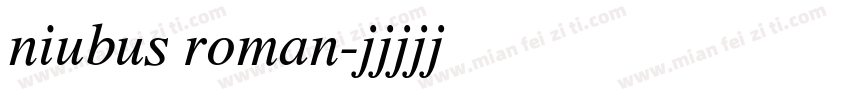 niubus roman字体转换